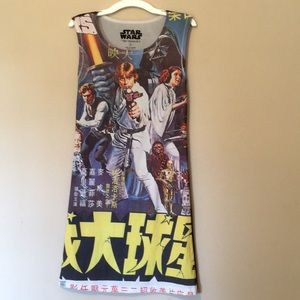 Bodycon mini dress with a Star Wars design